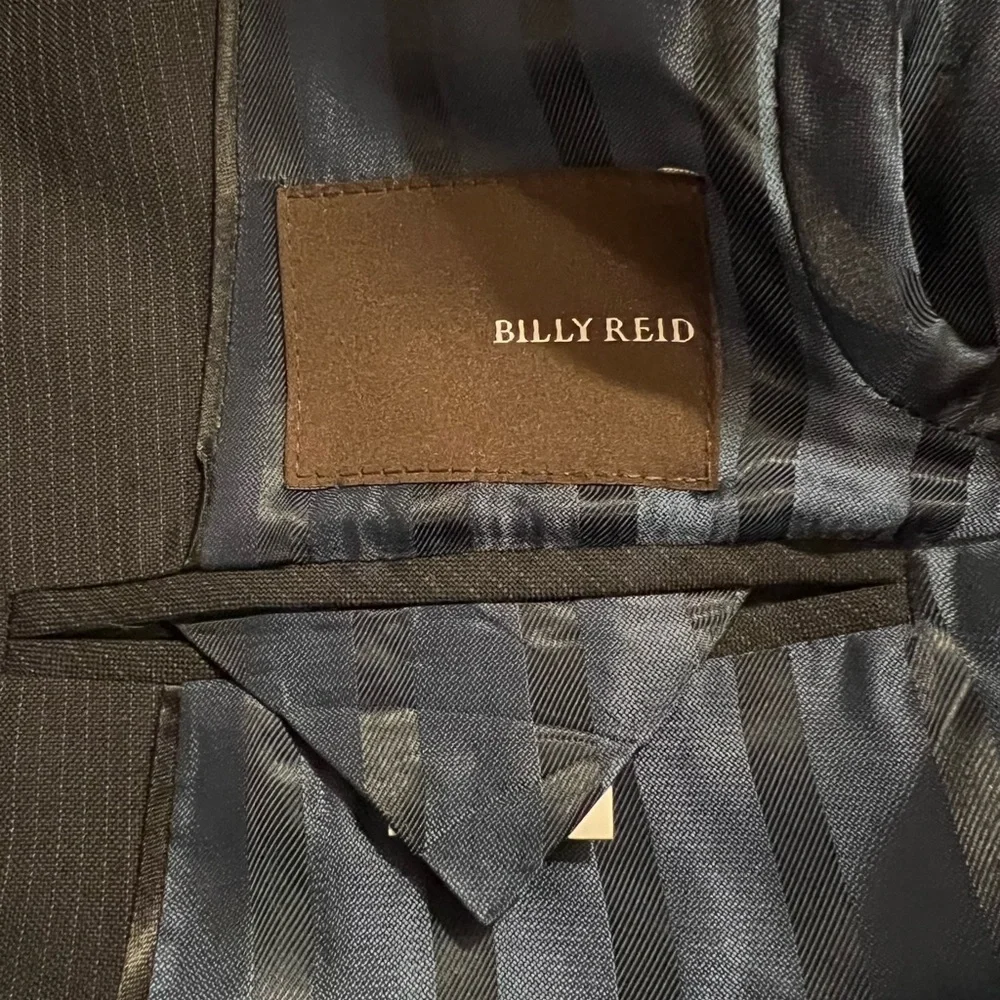 Billy Reid | Navy Blue Pinstripe‎ Blazer Wool Sz 36